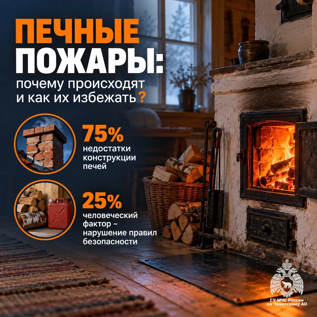🔥 «Печные пожары»: почему происходят и как их избежать?