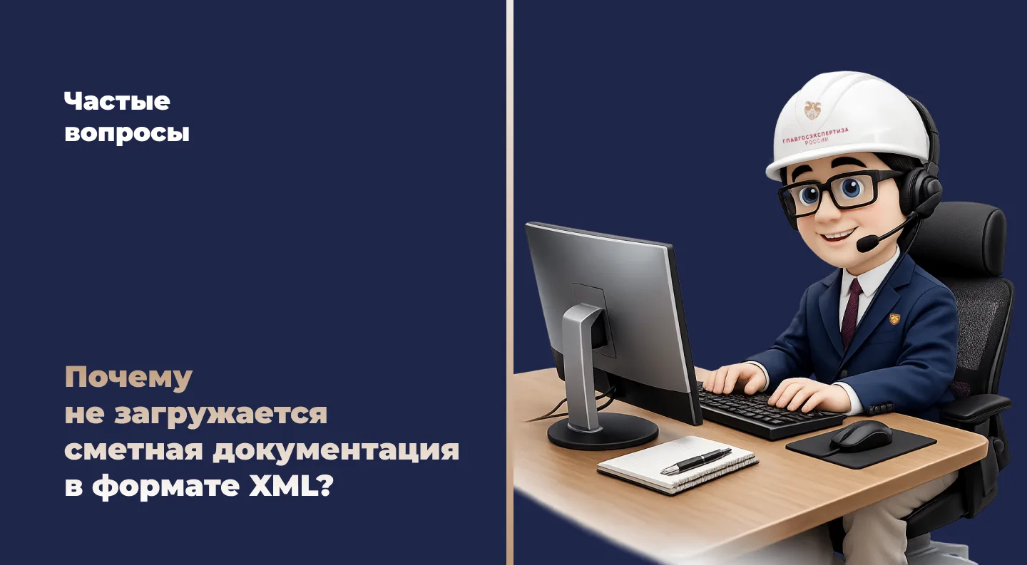 Сметная документация при подаче на государственную экспертизу не загружается, хотя файл...