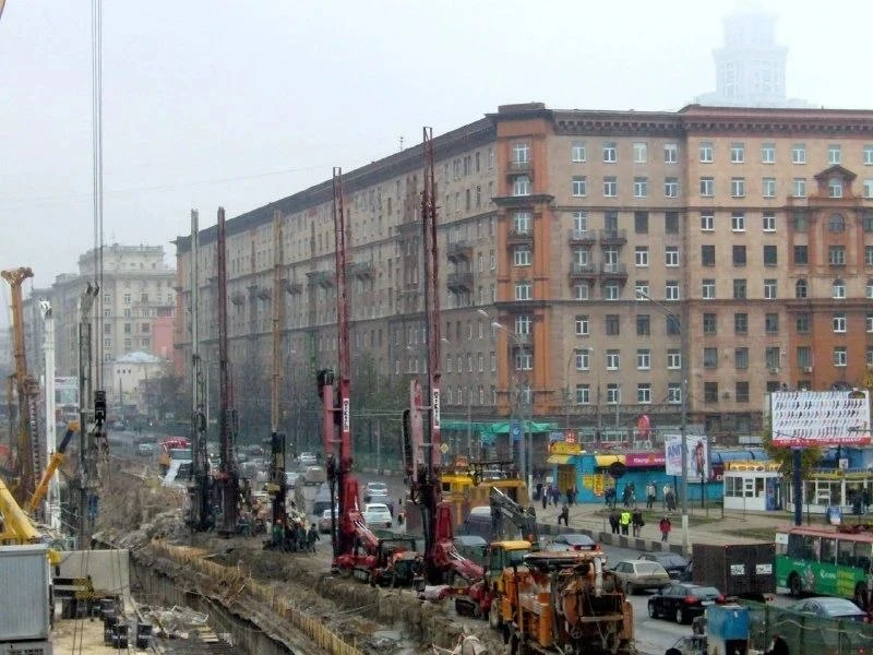 🚜 Реконструкция Ленинградского проспекта, октябрь 2007