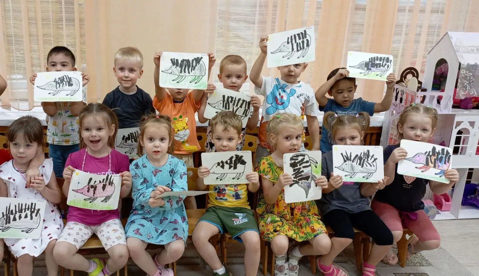 Внимание! В 6 группе было замечено нашествие ежиков! 🦔