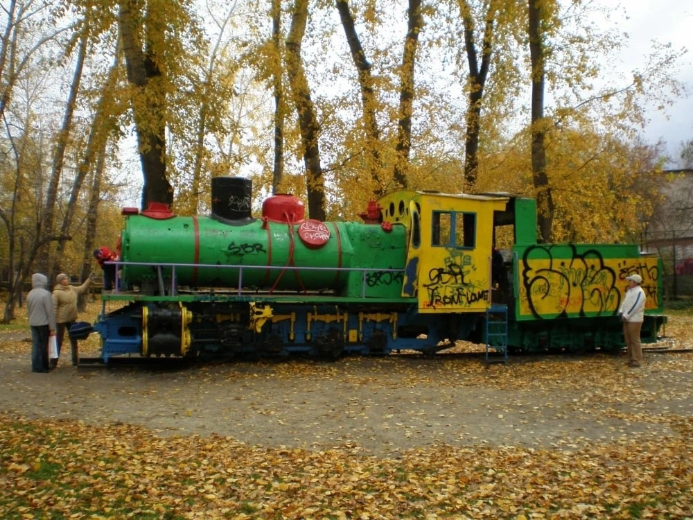 Паровоз в саду имени Энгельса, 2007 год