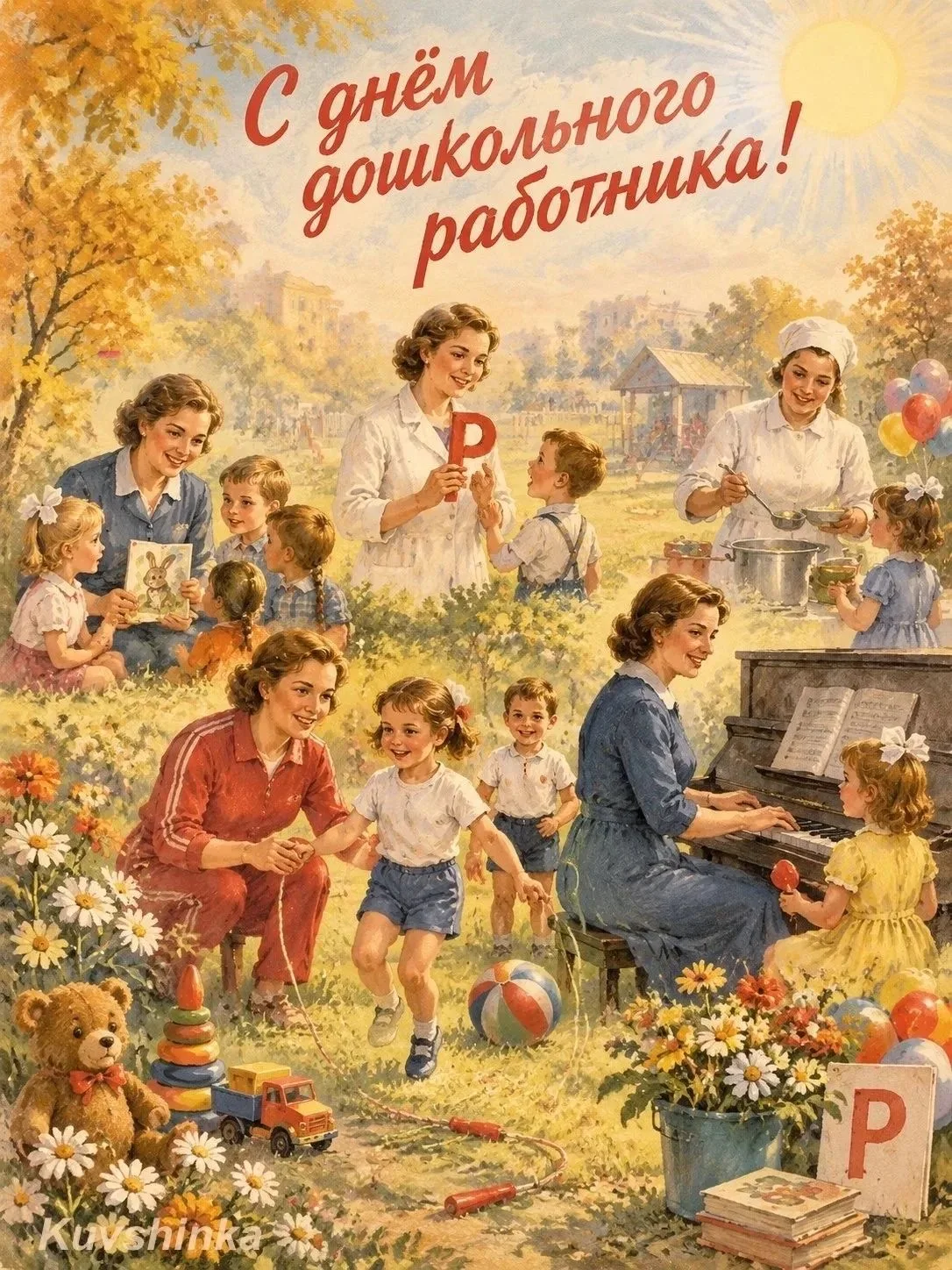 💐 С днём Воспитателя и всех дошкольных работников! 🎉