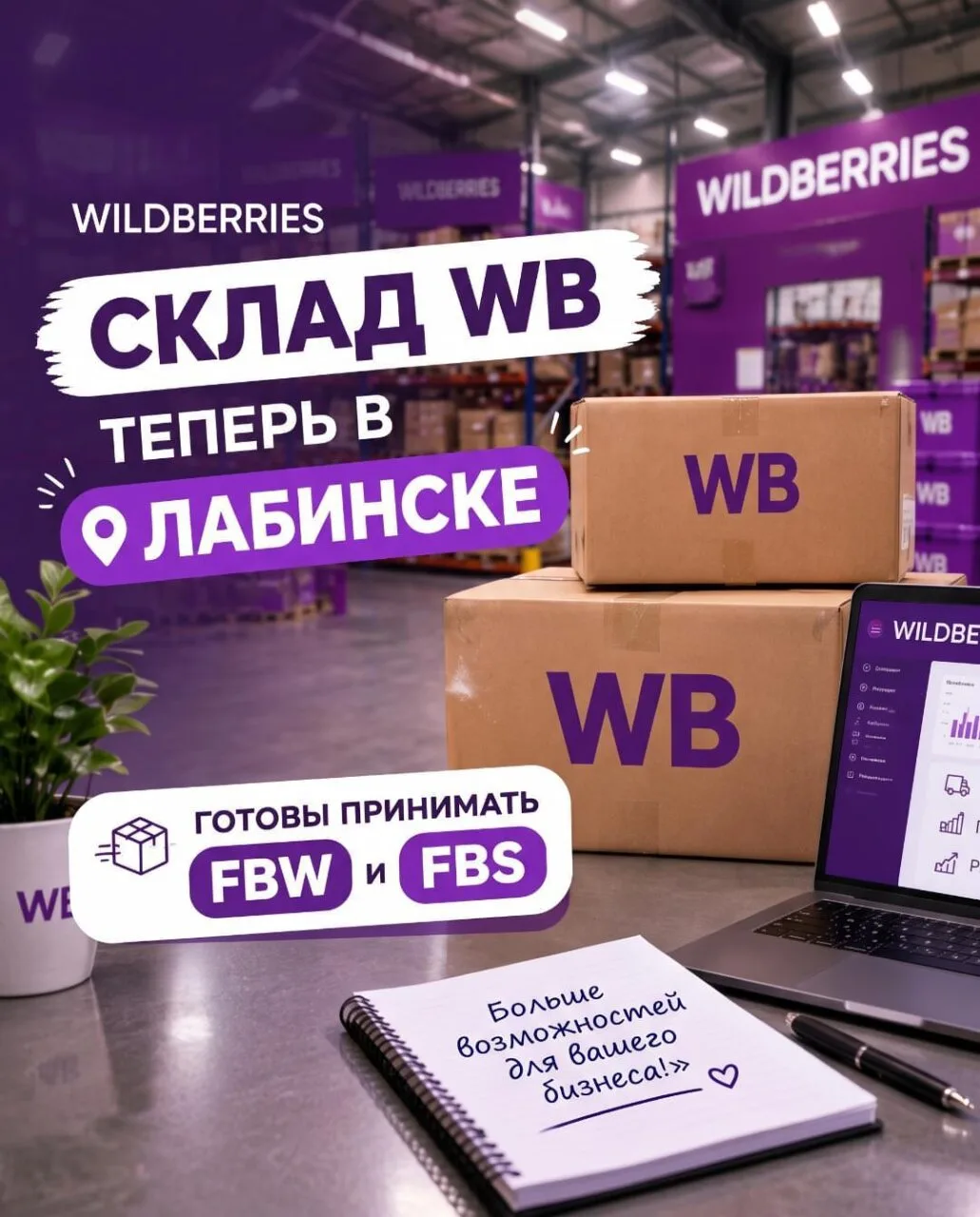 📦 Склад Wildberries в Лабинске!