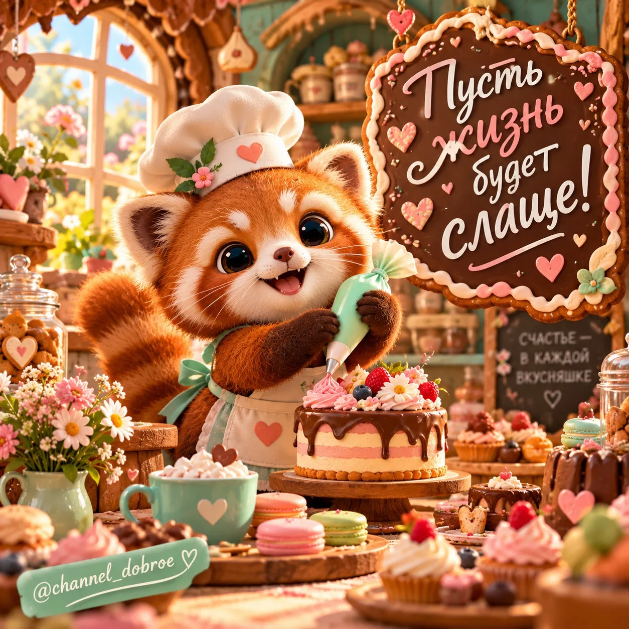 🍰🧡 Пусть в твоей жизни будет побольше сладких моментов, приятных сюрпризов и поводов ...