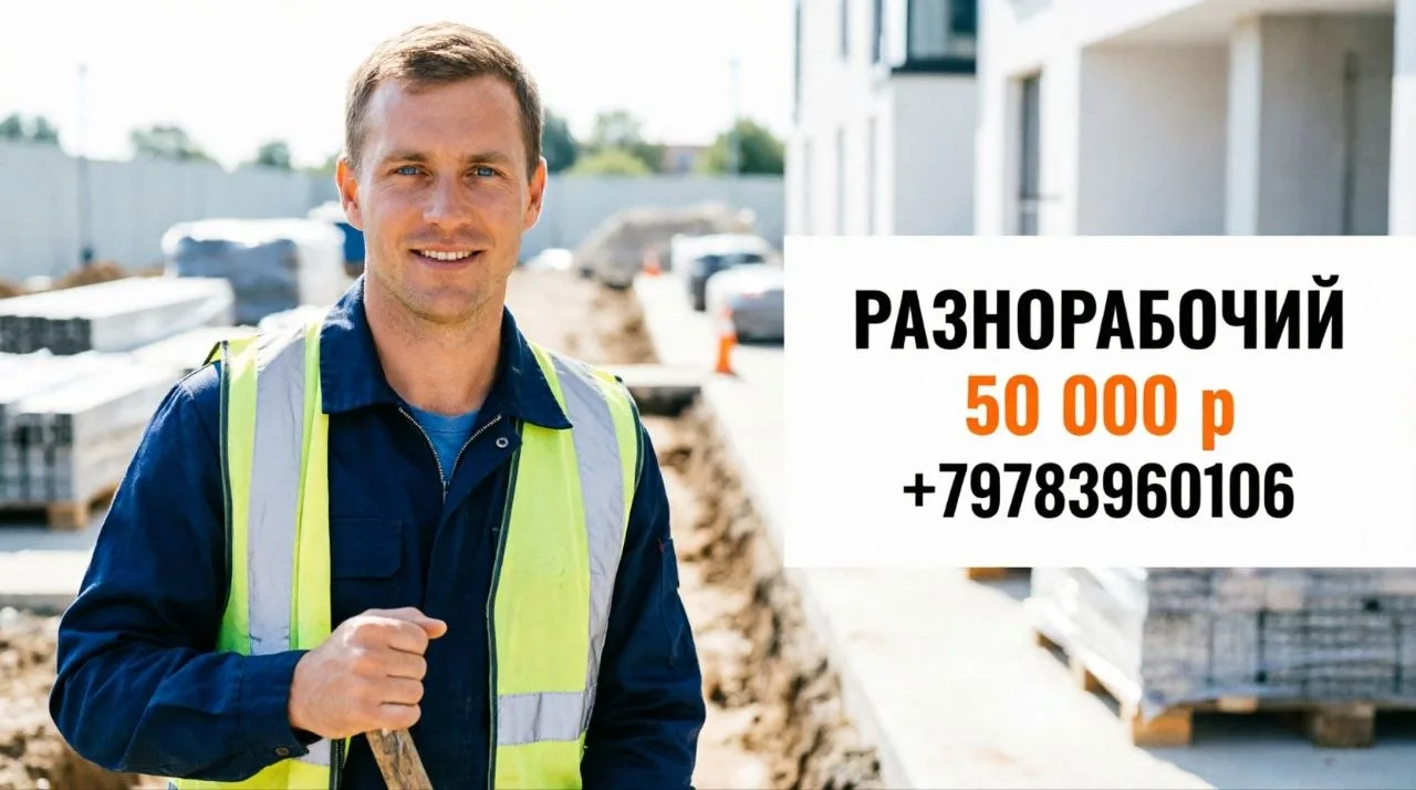 РАЗНОРАБОЧИЙ | 50 000 р