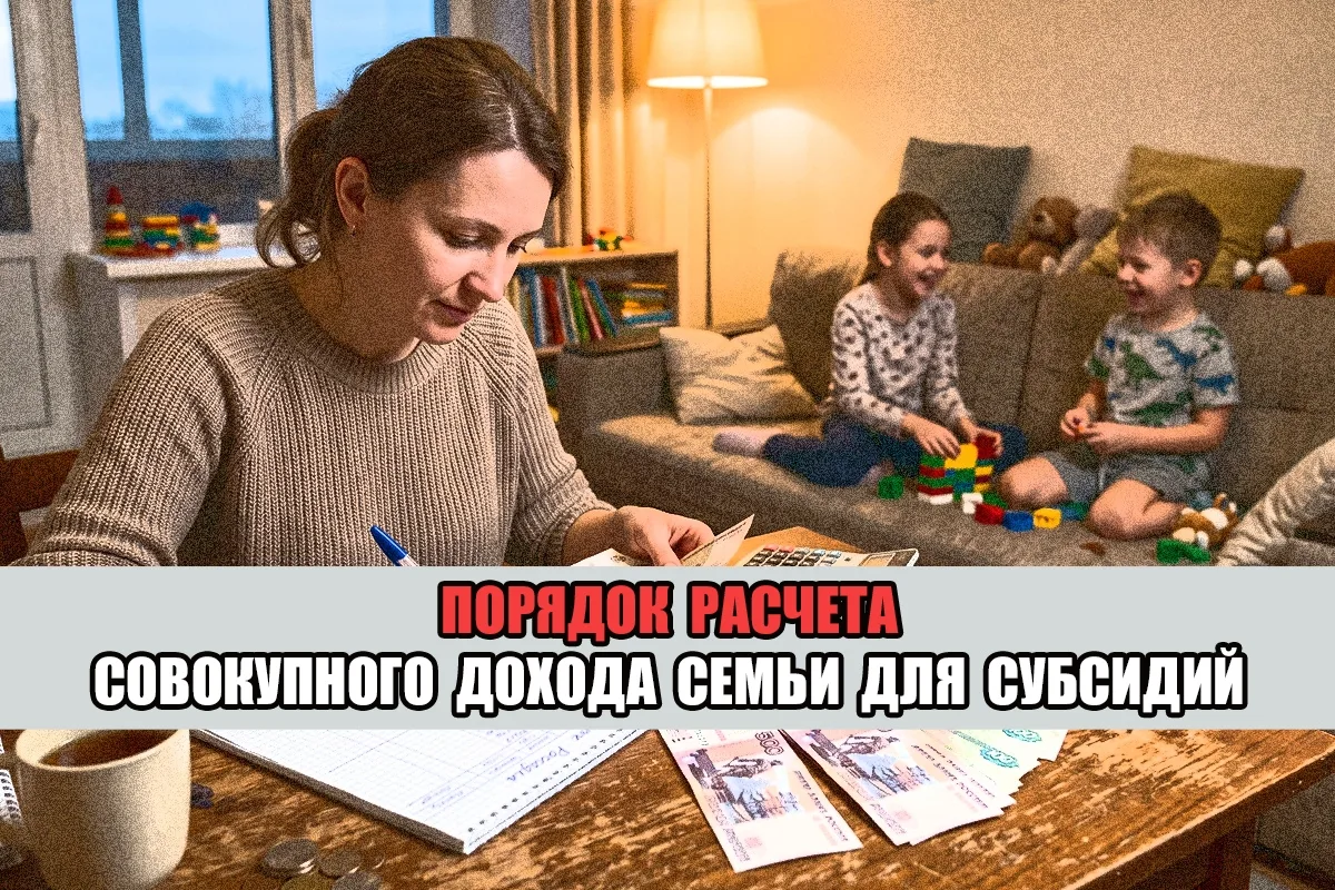 Как рассчитать совокупный доход для субсидии на ЖКУ в 2026 году?