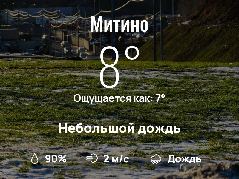 Что с погодой в Митино?