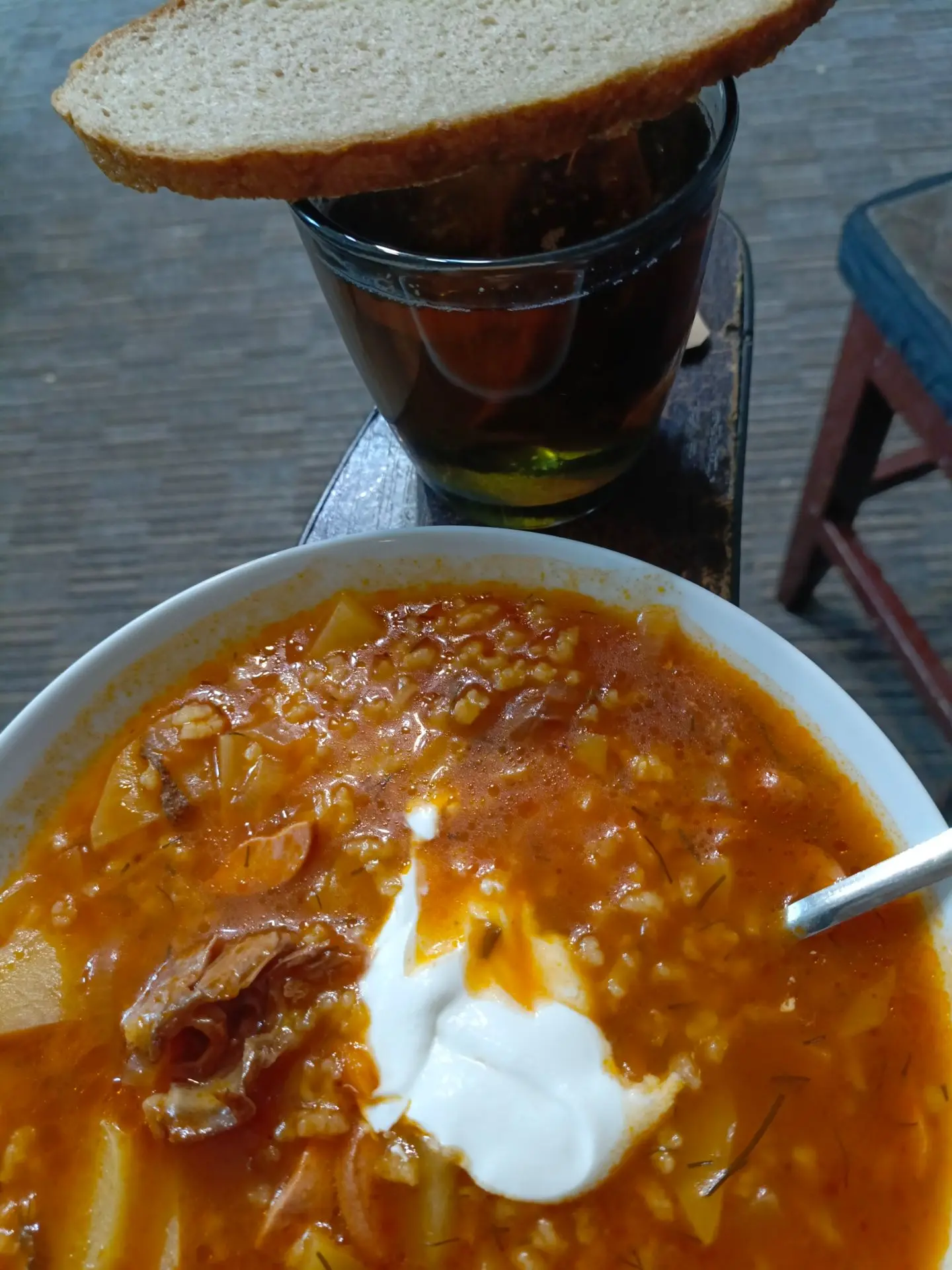 Обедаем солянкой😋