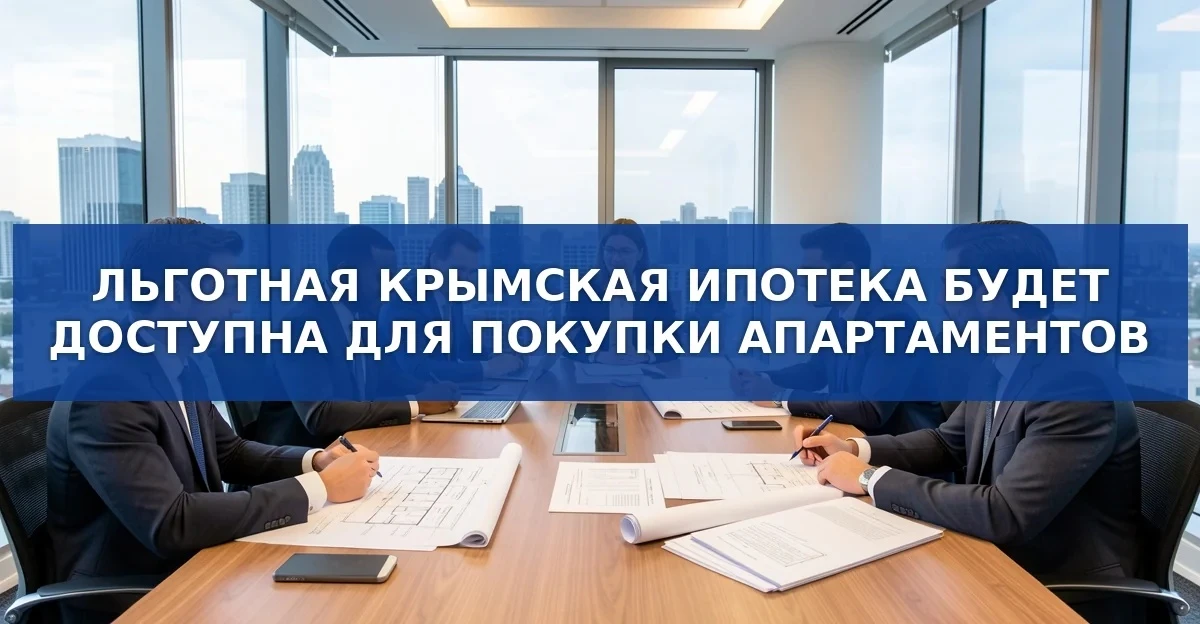 Льготная «крымская ипотека» расширяется на апартаменты