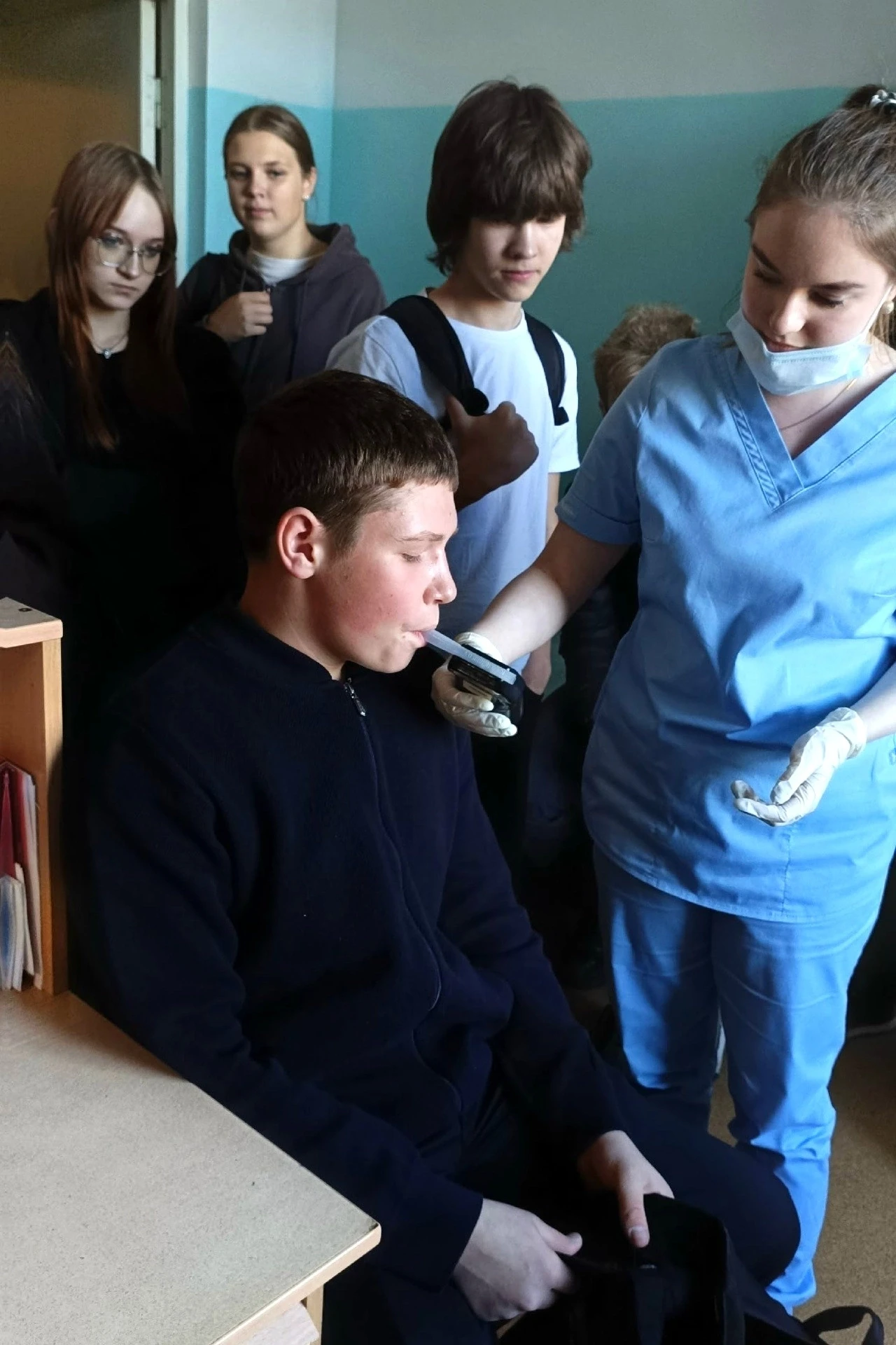 📌Визит школьников в медицинское учреждение.