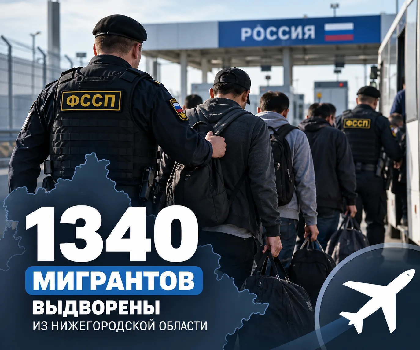 Из Нижегородской области выдворили 1340 нелегальных мигрантов