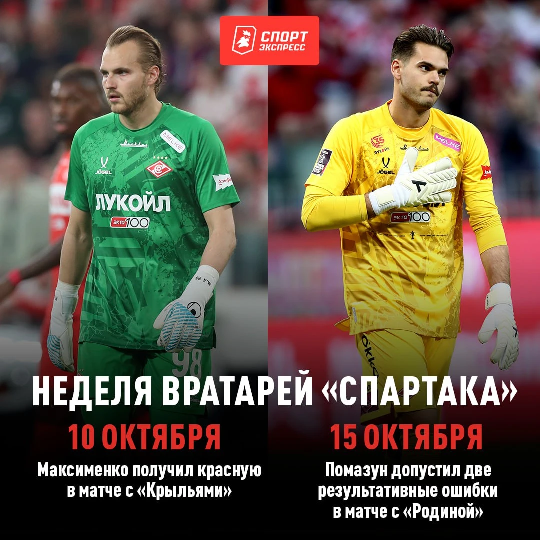 Что с вратарями в «Спартаке»? 😬