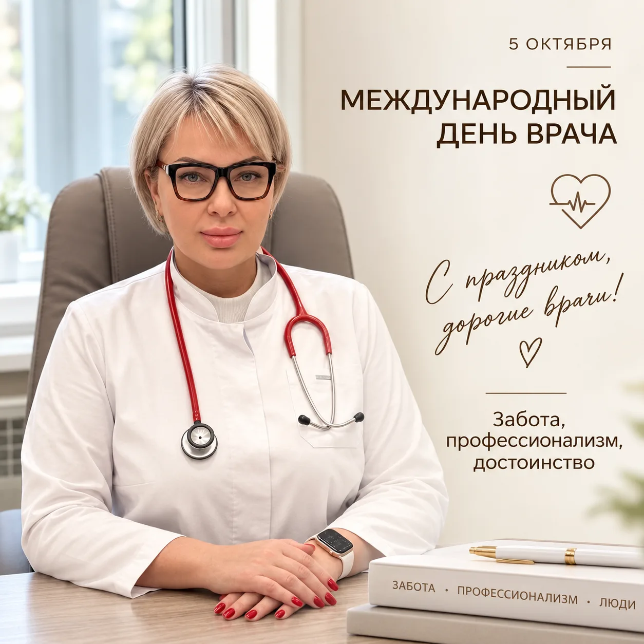 Дорогие коллеги, поздравляю вас с Международным днём врача!