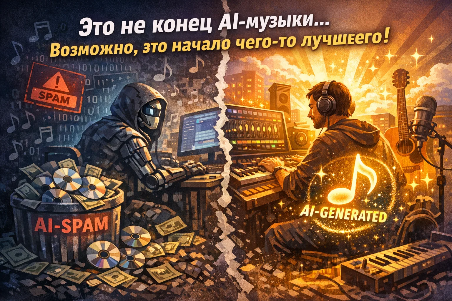 Новый водяной знак Suno — это не конец AI-музыки. Возможно, это начало чего-то лучшего 🎵