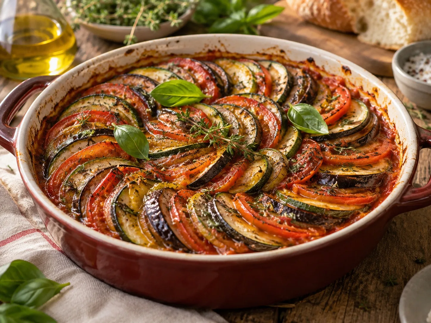 🍆🍅 РАТАТУЙ — КРАСИВОЕ И НЕВЕРОЯТНО ВКУСНОЕ ОВОЩНОЕ БЛЮДО! 😍🌿