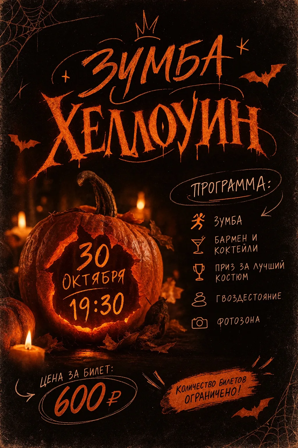🎃 Хэллоуин, который не даст тебе стоять на месте (буквально!) 🎃