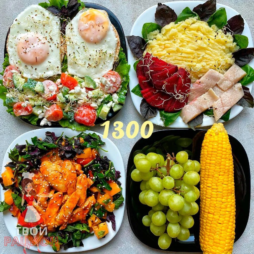 Рацион для похудения на день🥑