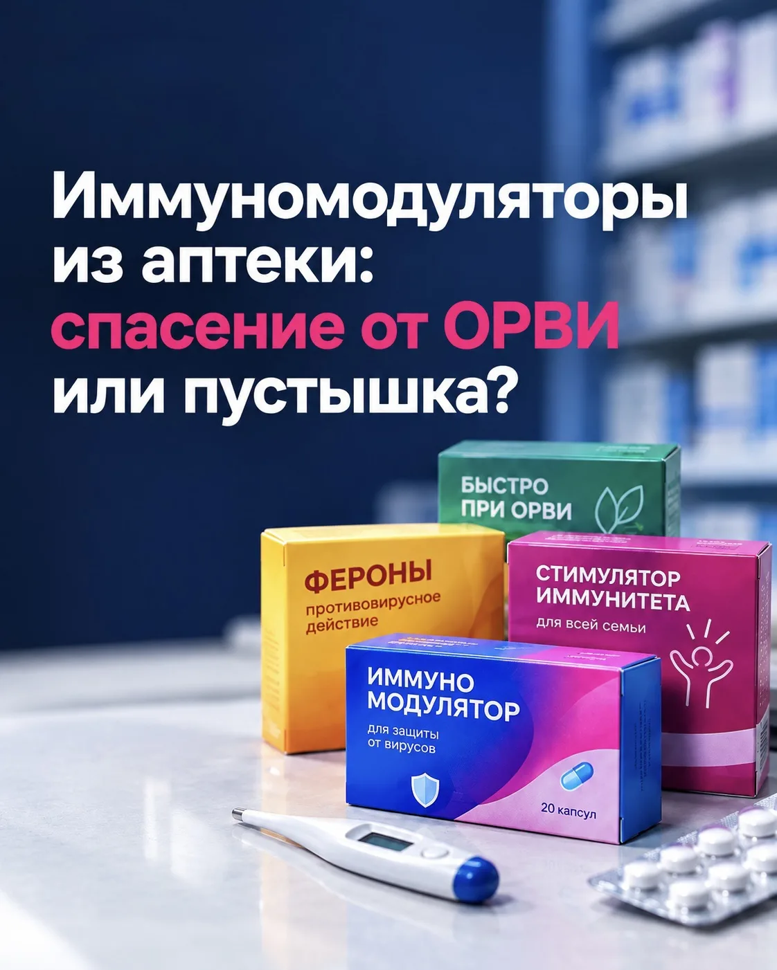 Иммуномодуляторы из аптеки: спасение от ОРВИ или пустышка? 💊