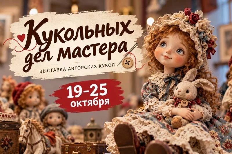 🪆 В Кинешме откроется выставка авторских кукол «Кукольных дел мастера»