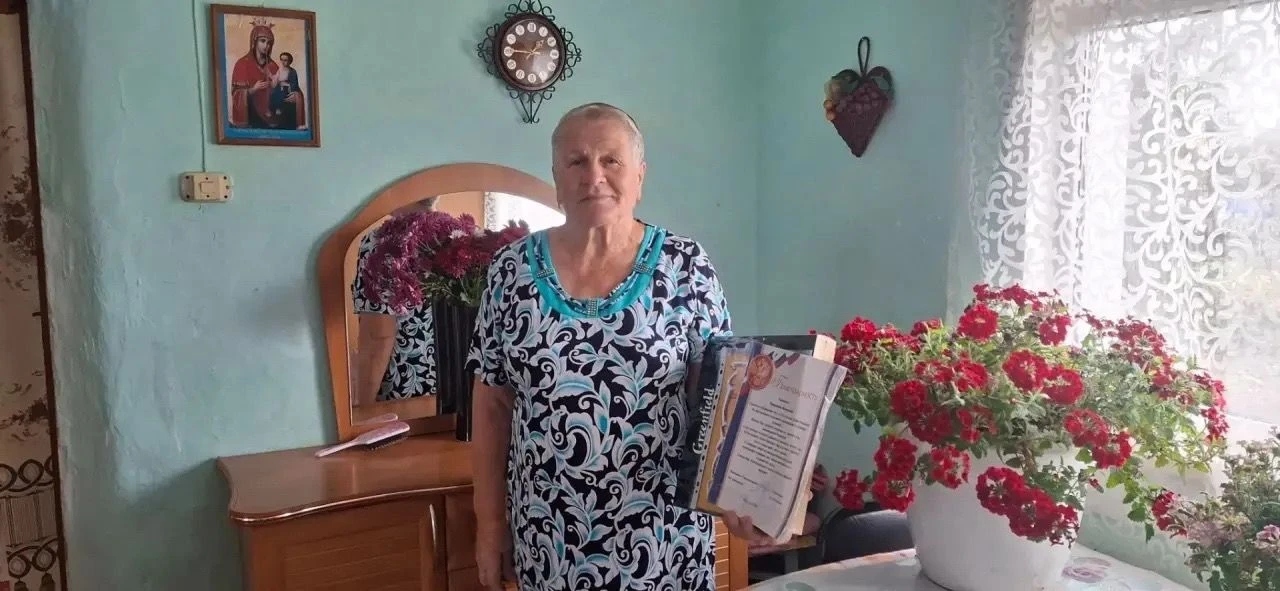 В селе Благодатное отметили 80‑летний юбилей Екатерины Петровны Карась — уважаемой жите...
