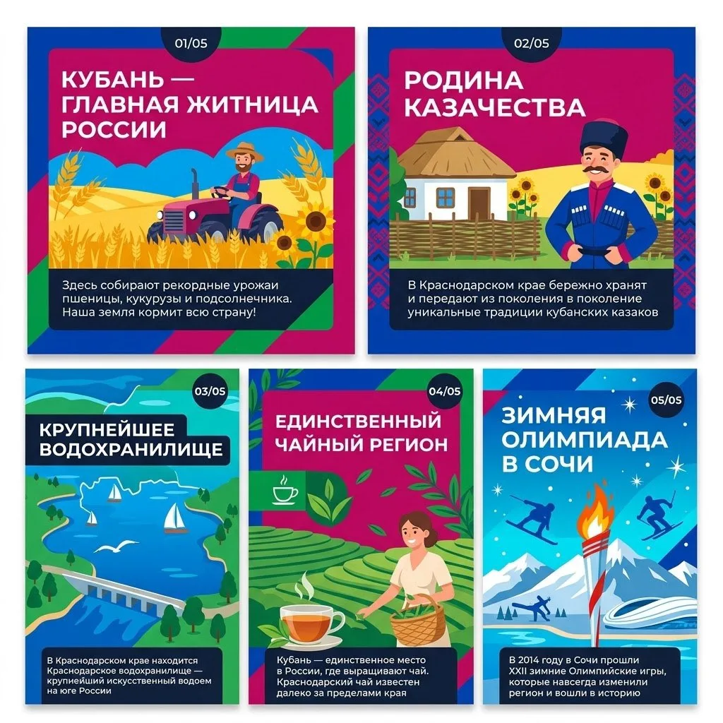 Рубрика «5 фактов о Кубани»