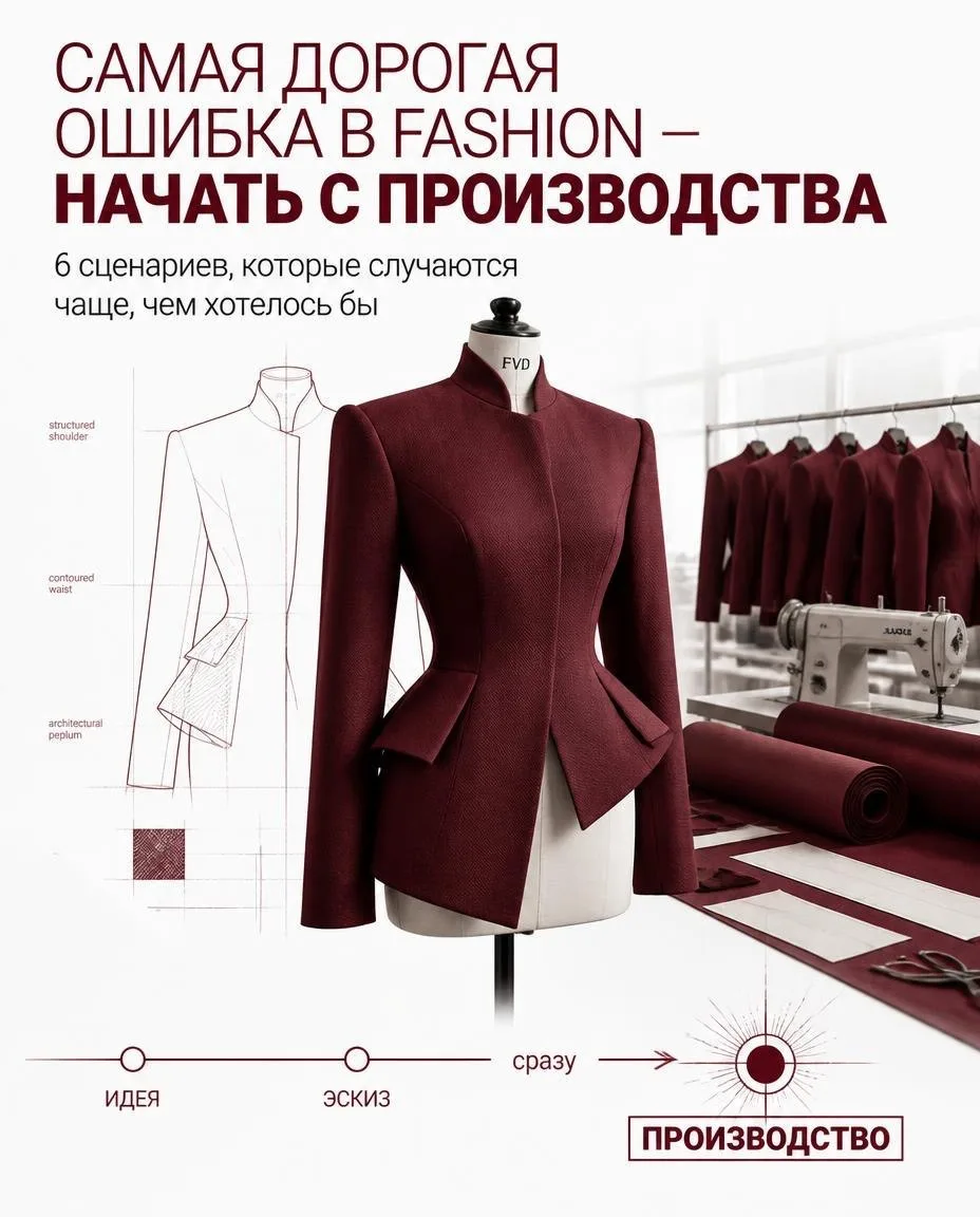 Самая дорогая проверка идеи fashion-бренда - сразу отшить партию.