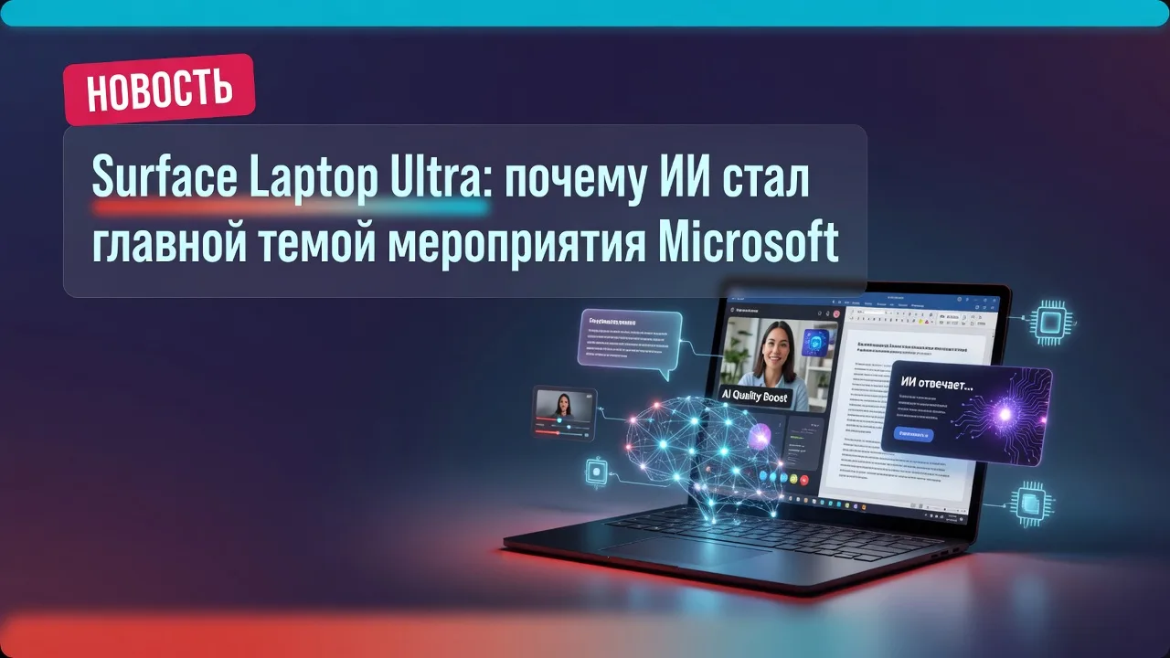 Surface Laptop Ultra: почему ИИ стал главной темой мероприятия Microsoft