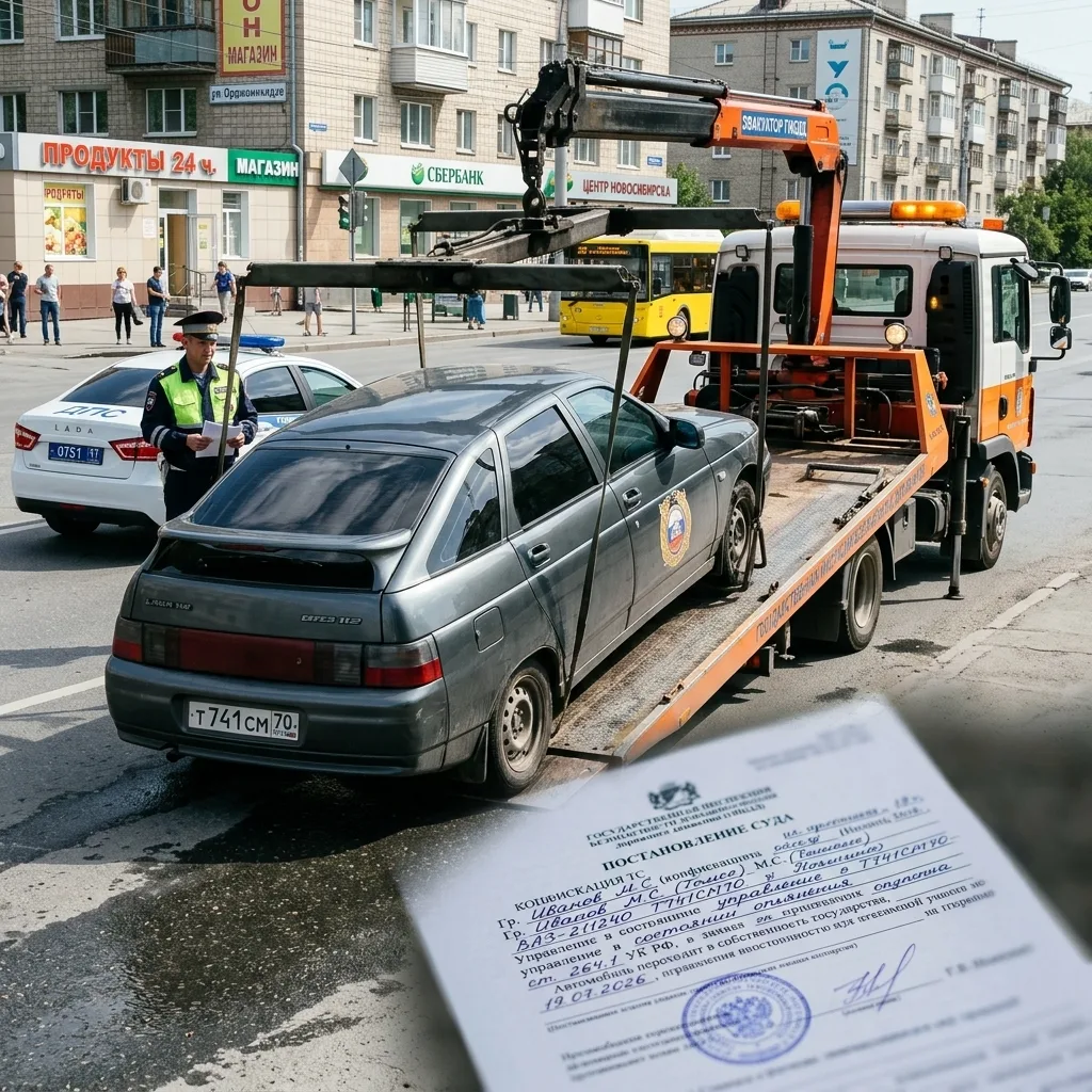 В Новосибирске томич отметил покупку авто, сев пьяным за руль, и тут же лишился его