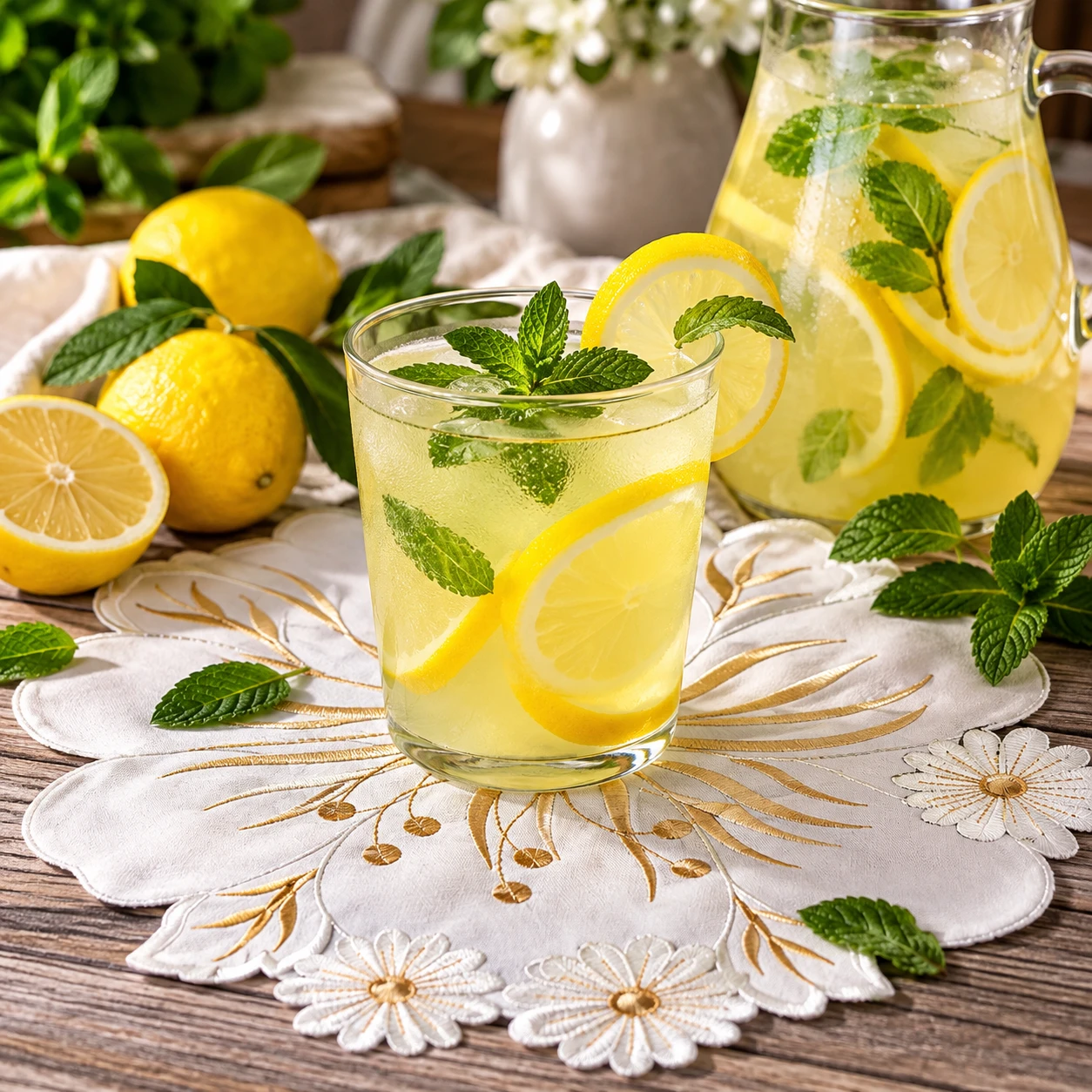 🍋 ЛИМОННО-МЯТНЫЙ КОМПОТ — АРОМАТНЫЙ НАПИТОК, КОТОРЫЙ ЗАХОЧЕТСЯ ГОТОВИТЬ СНОВА И СНОВА! 🌿