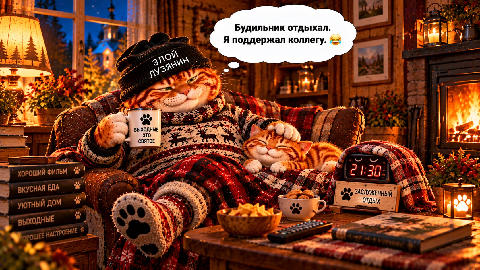 🌙 Спокойной ночи, лузяне!