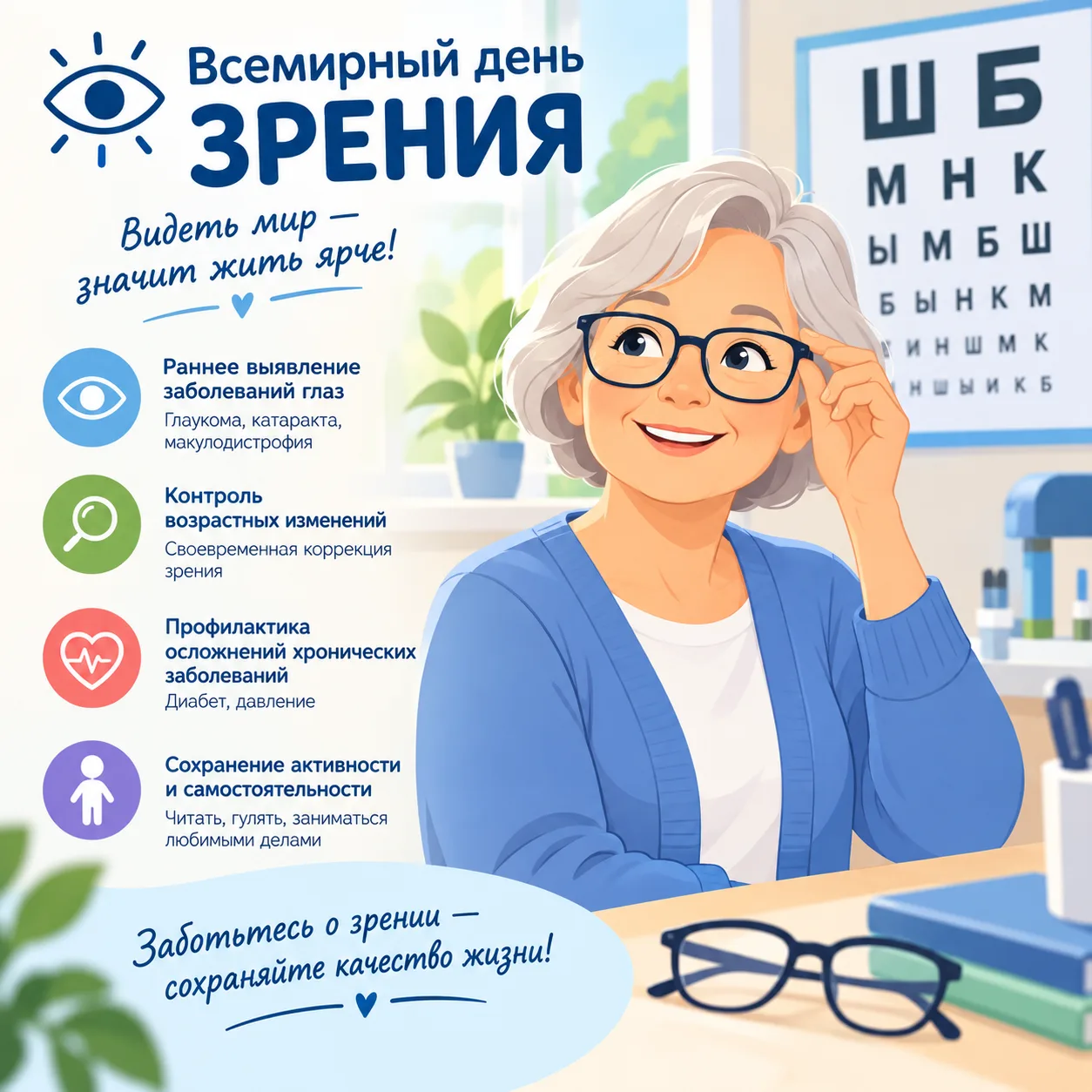 Всемирный день зрения: почему важно заботиться о здоровье глаз?