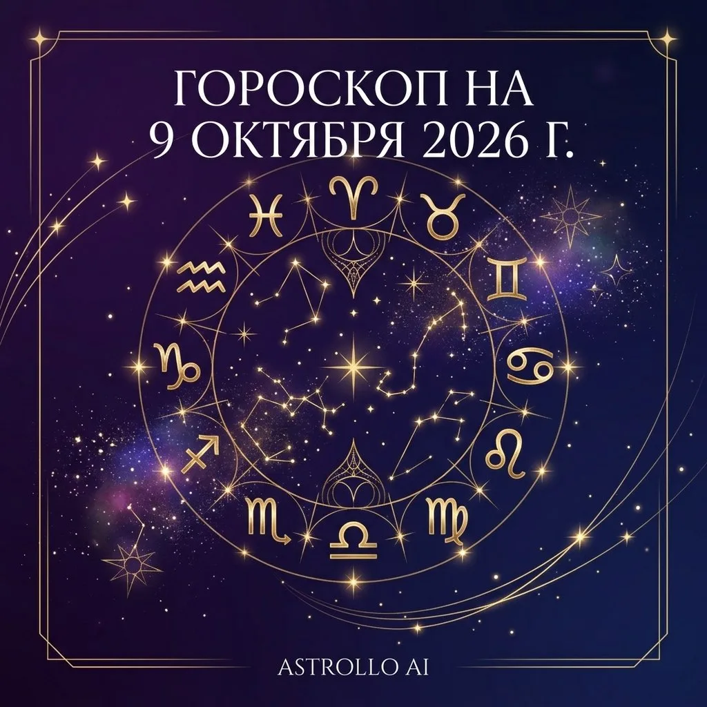 🔮 Гороскоп на 9 октября 2026 г.