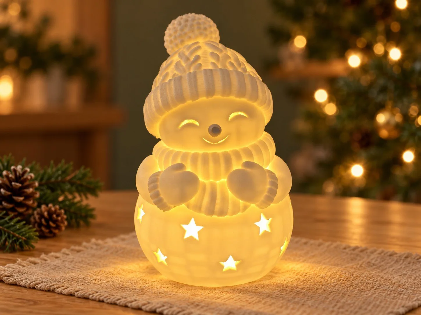 ⛄ Снеговик для светодиодной чайной свечи