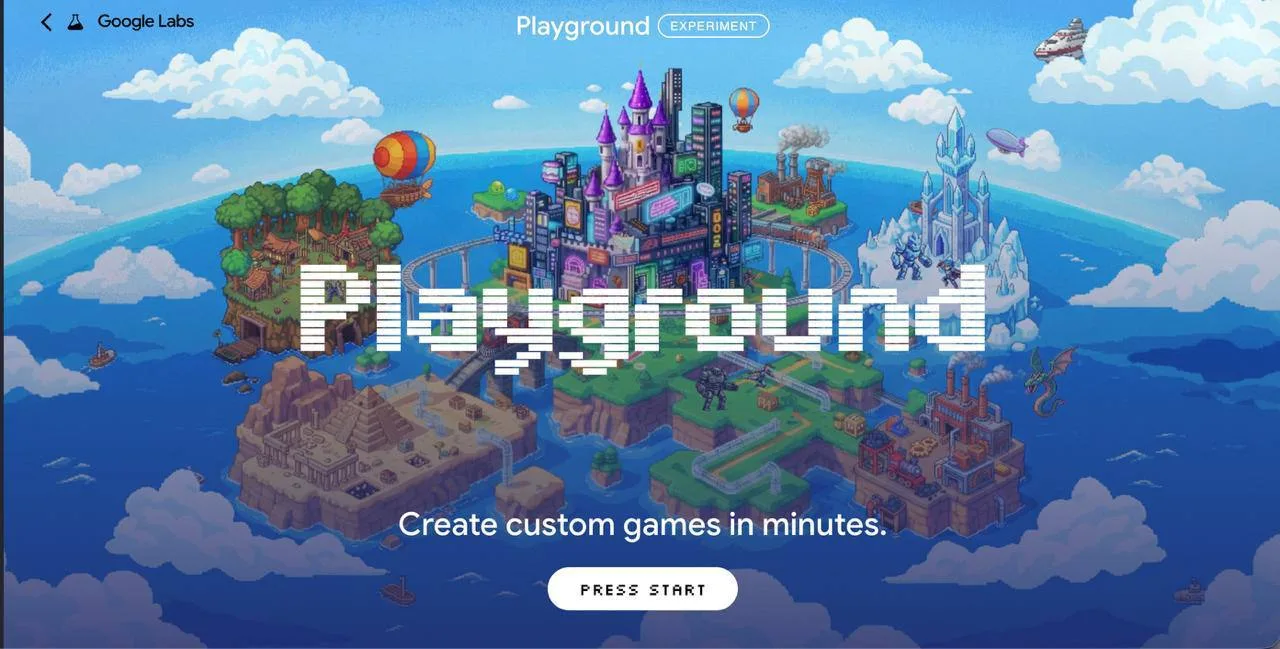 🔍 Google запускает Playground — бесплатную платформу, где игры можно собирать прямо в ...