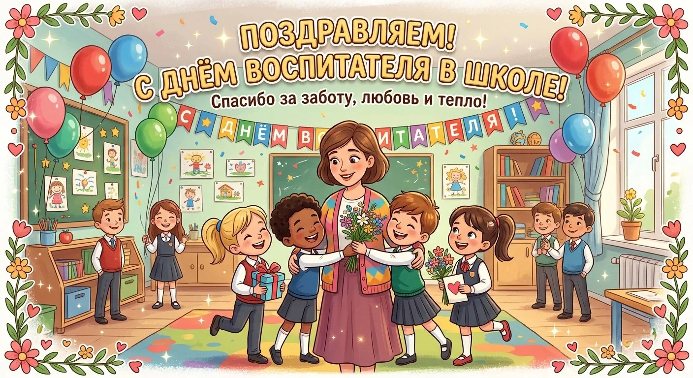🎉 Поздравляем с Днём воспитателя!