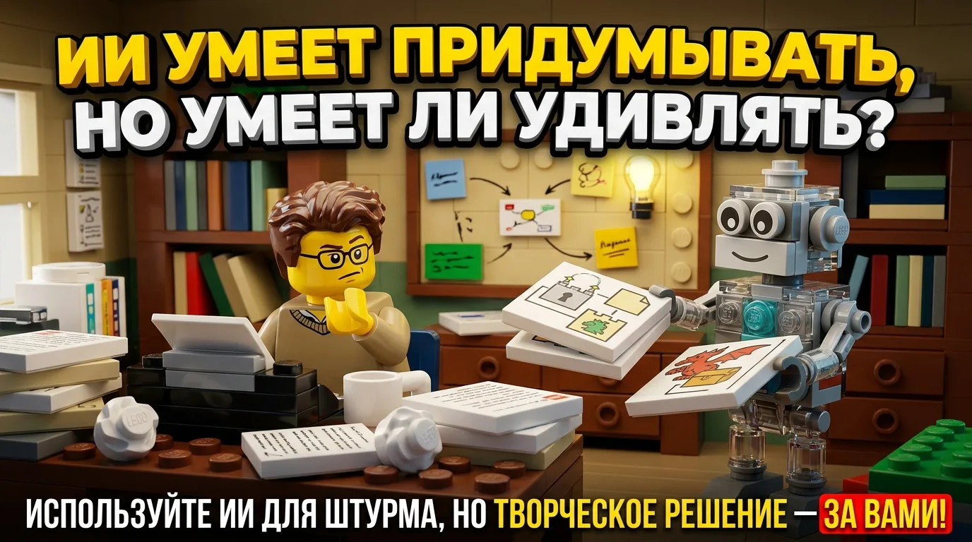 💡 ИИ умеет придумывать. Но умеет ли он удивлять?