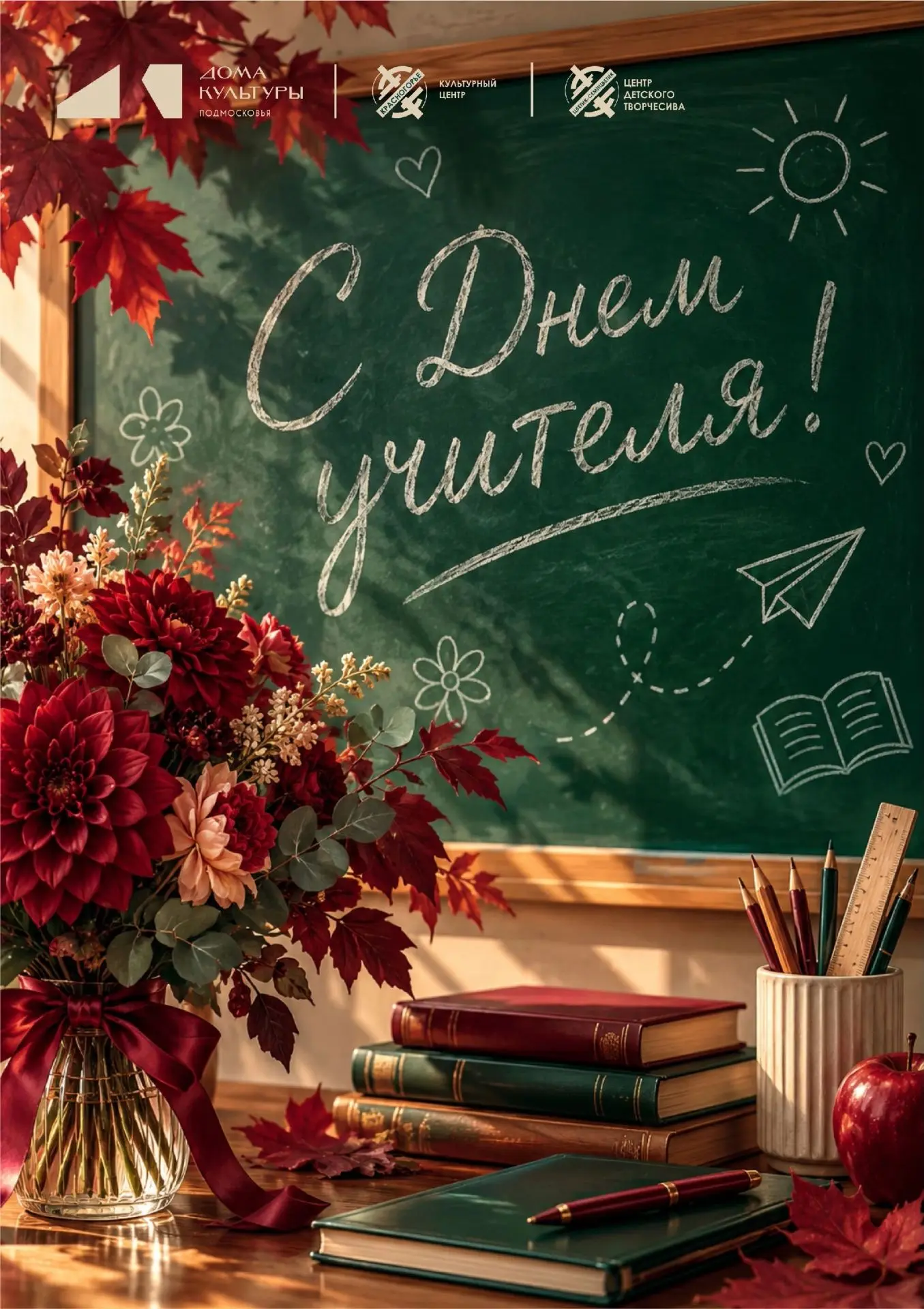 🎉 Дорогие учителя, воспитатели, тренеры, руководители клубных формирований и все работ...