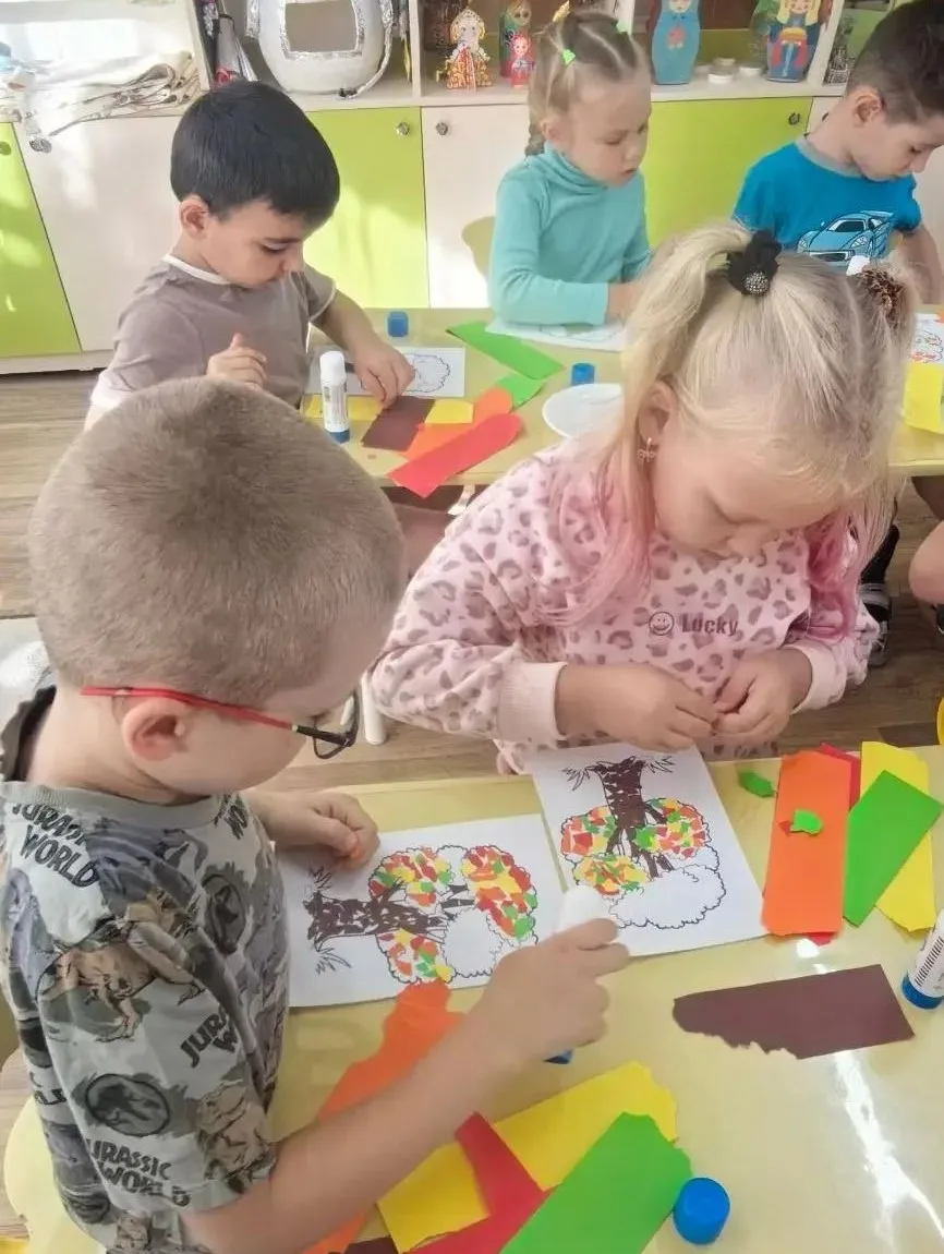 🎨 Обрывная аппликация — полезно и весело!