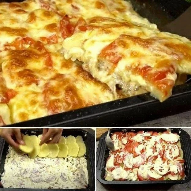 Готовим на горячее картофель с мясом, томленный в сметане. Получается ну очень вкусно! ...