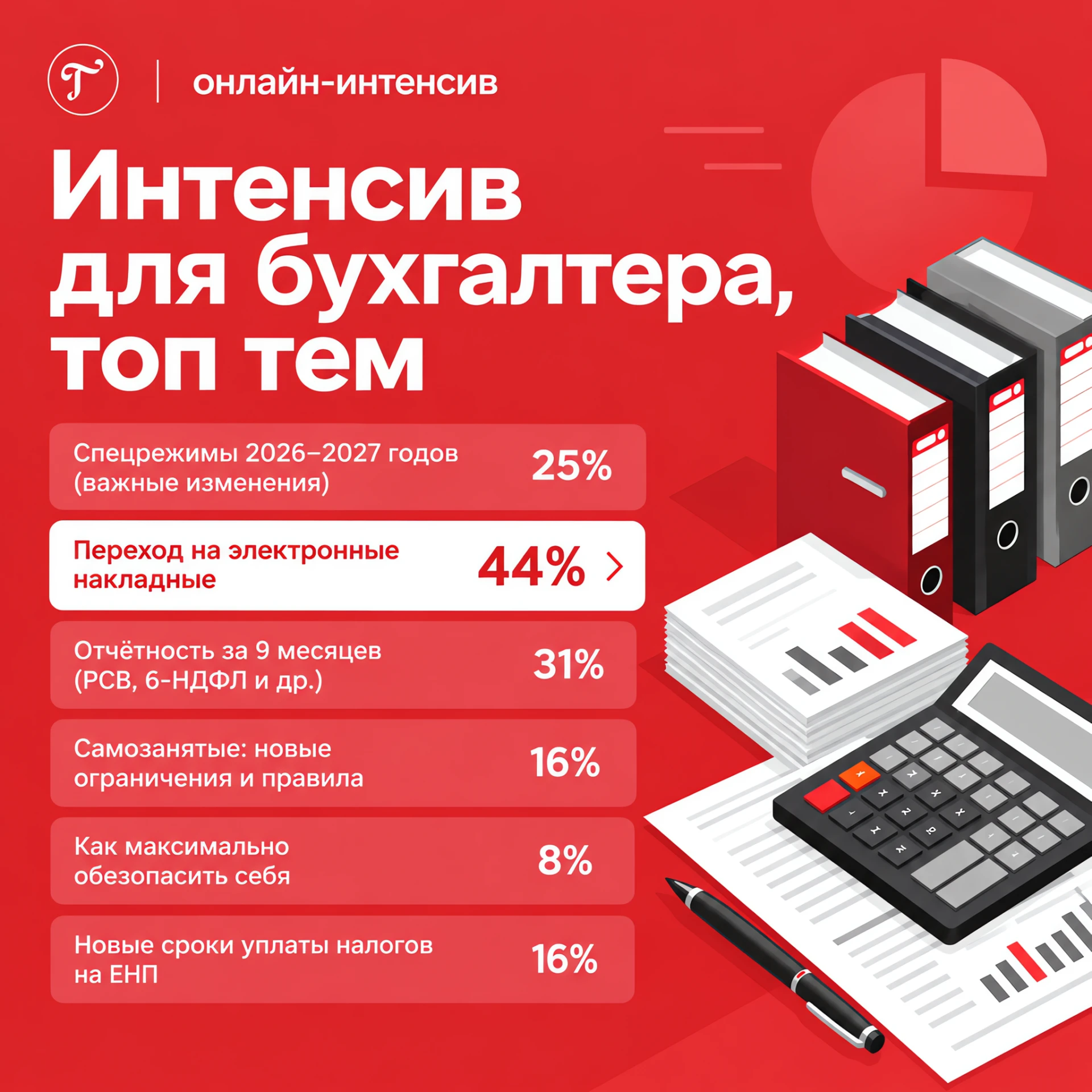 👨🏻‍🎓По опросам, 44 % бухгалтеров больше всего тревожит тема: переход на электронные ...