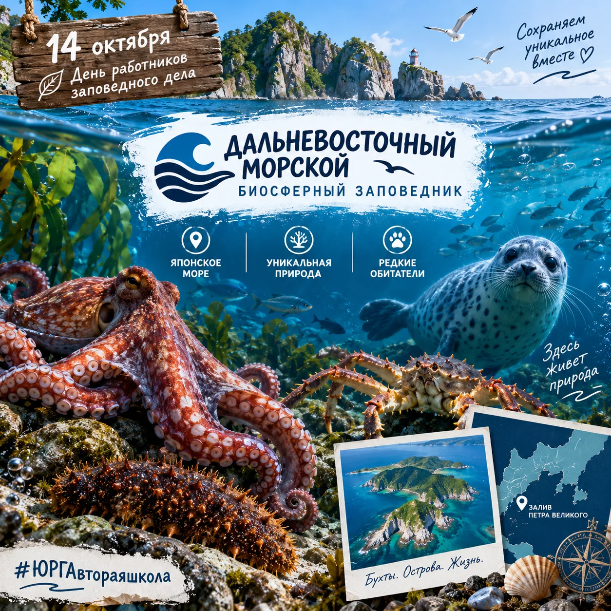🌊 Подводный мир России: как прошел наш географический экскурс!