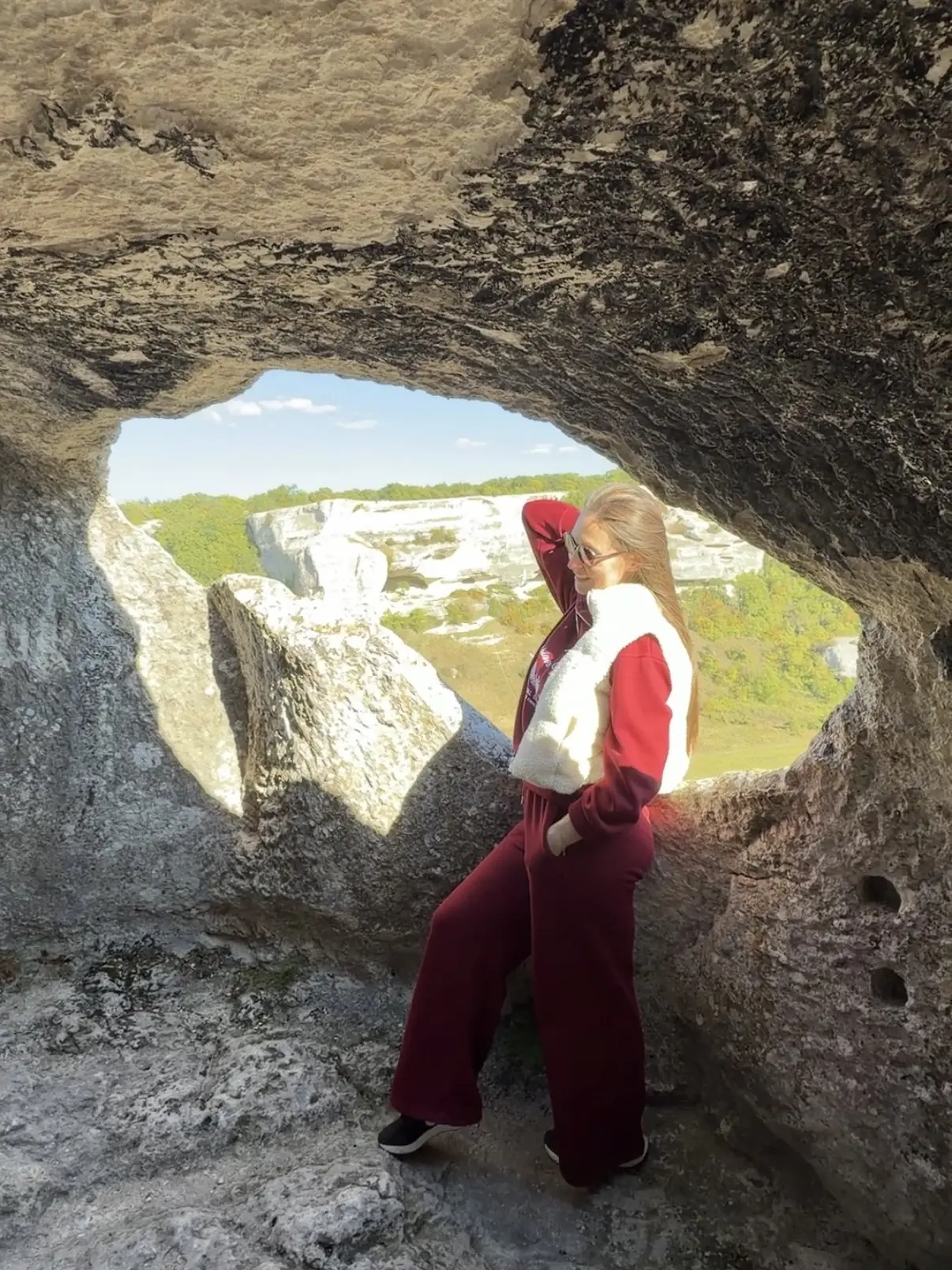 Вчера семьей ездили в Пещерный город Эски-Кермен.