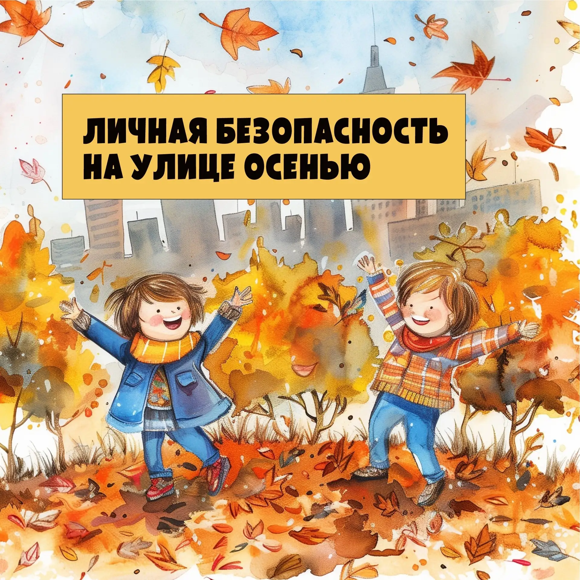 🍂  Осень — время зонтов, теплых курток и повышенной внимательности!