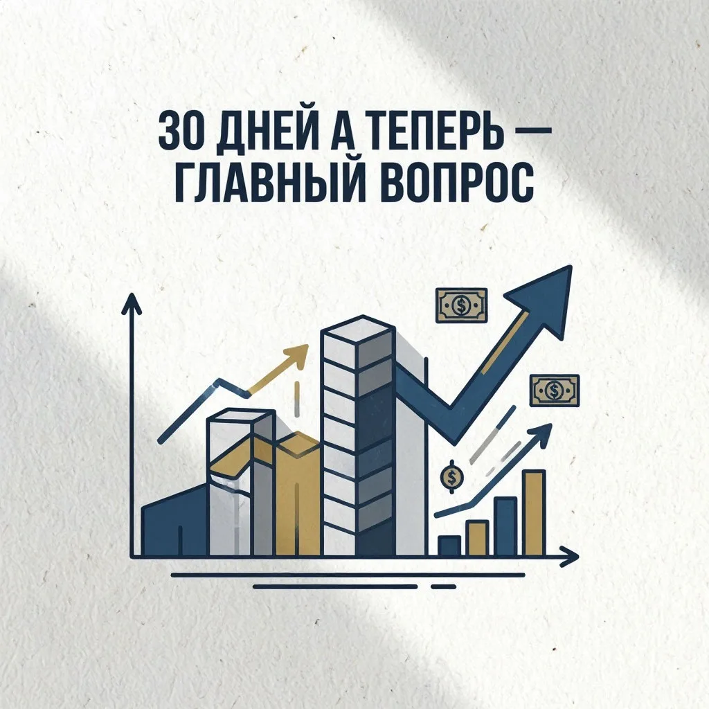 🎯 30 ДНЕЙ. А ТЕПЕРЬ — ГЛАВНЫЙ ВОПРОС