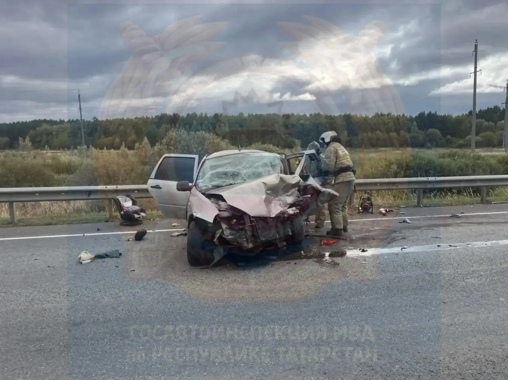 😢Водитель и трехмесячный ребенок-пассажир погибли в ДТП в Чистопольском районе