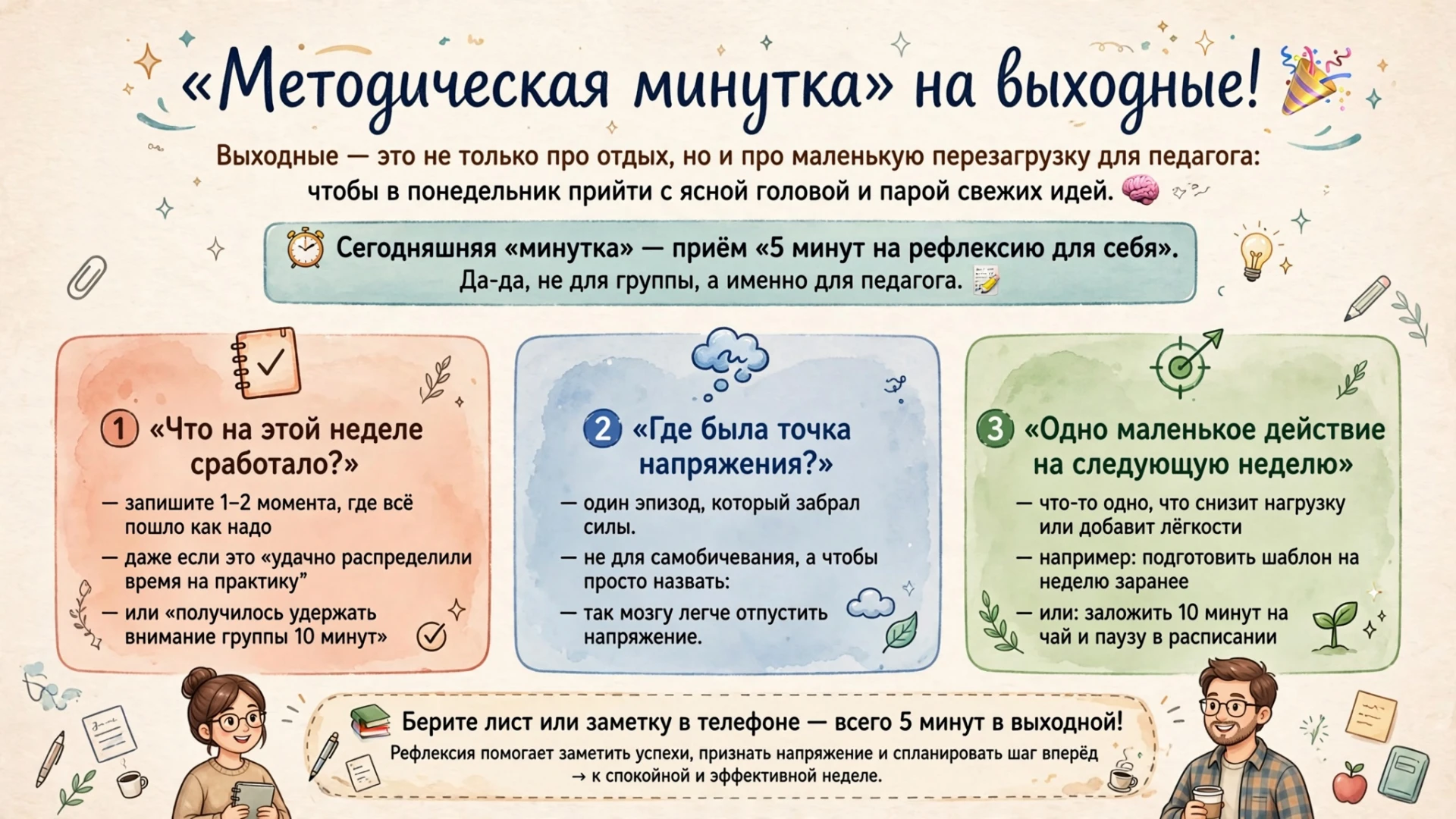 🎉«Методическая минутка» на выходные! 🎉