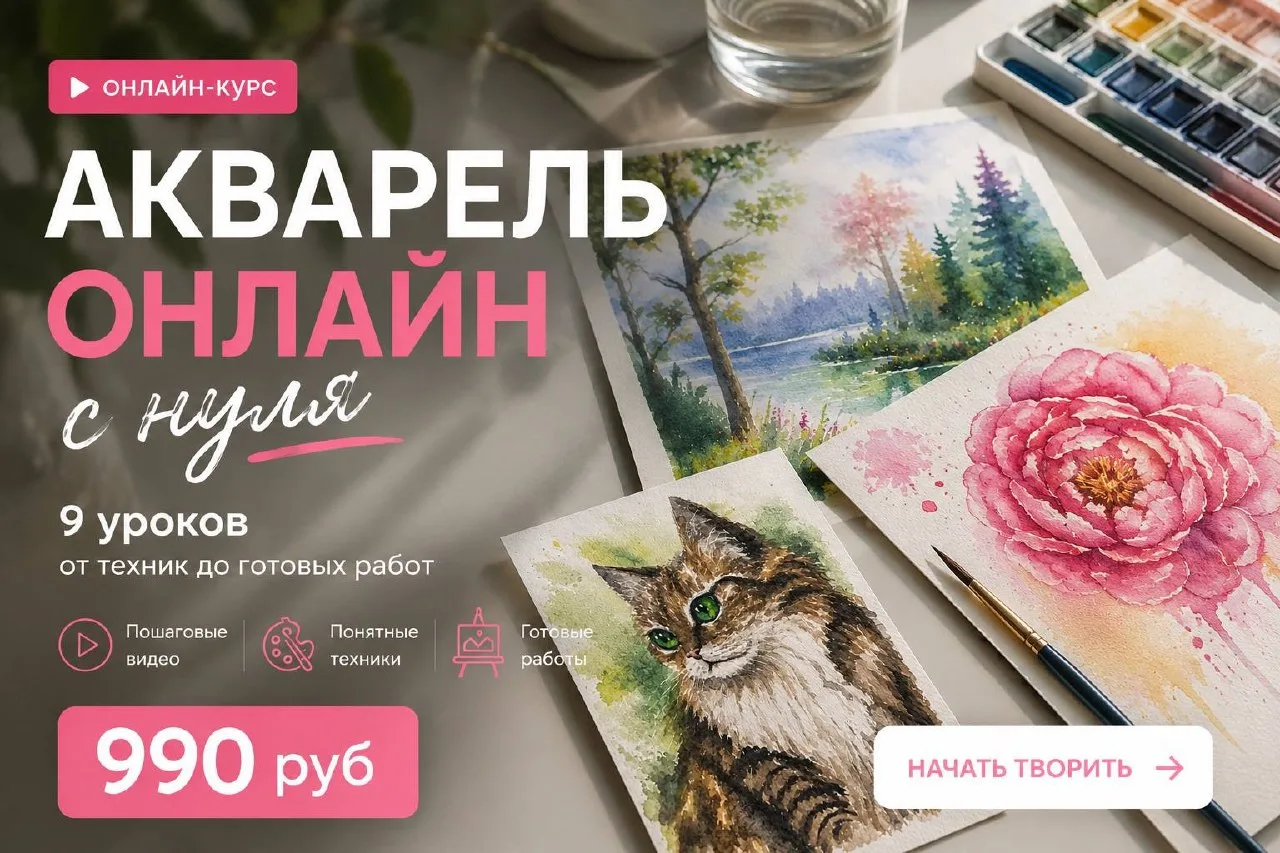 Погода испортилась, но это не повод грустить! 🌧️🎨 Берём кисточку, акварель и добавляе...