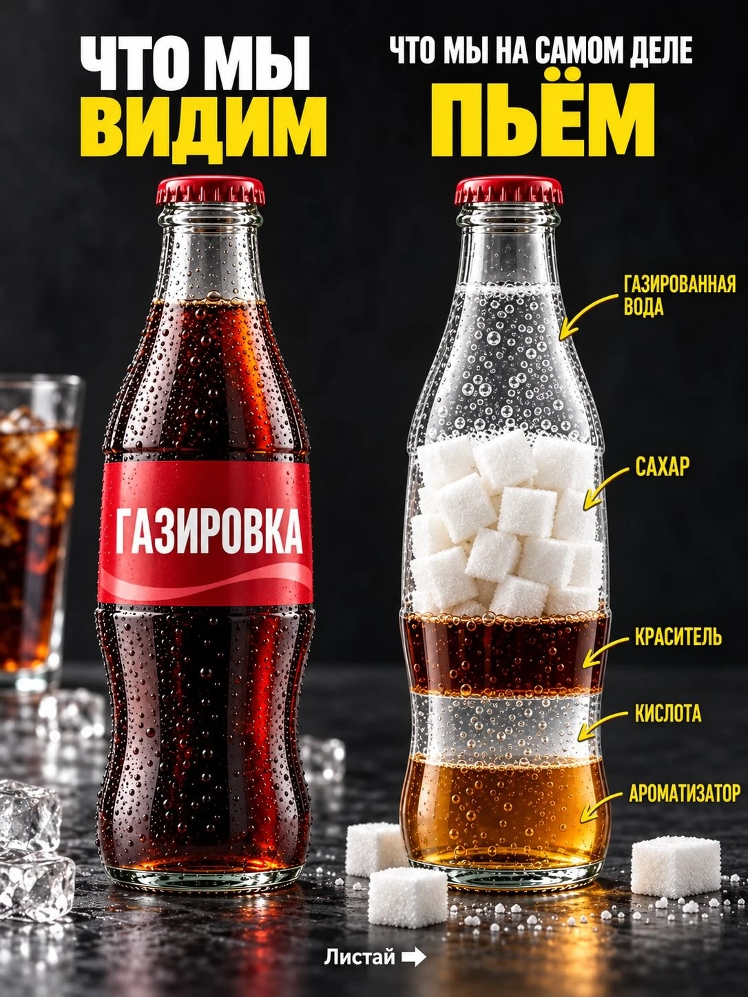 🍬Мы часто покупаем не сам продукт, а красивую упаковку и привычный вкус. Но если внима...