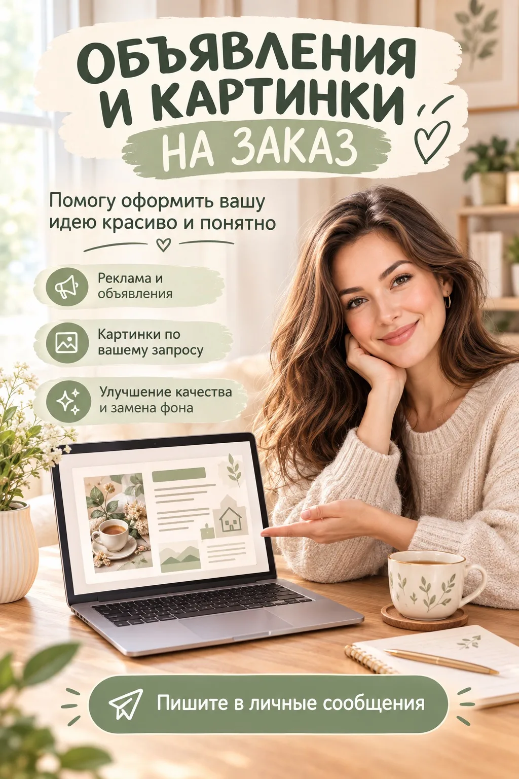 🌿 Буду  рада помочь вам с красивым оформлением! 🤍