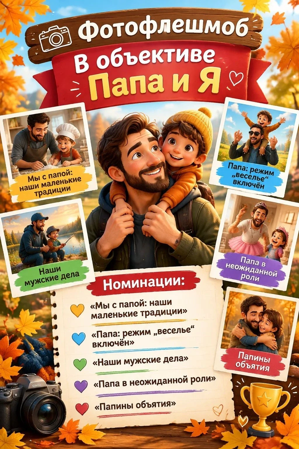 Уважаемые родители! Приближается День отца. Приглашаем принять участие в фото-флешмобе